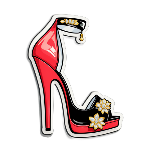 Scarpa alla moda con dettagli eleganti