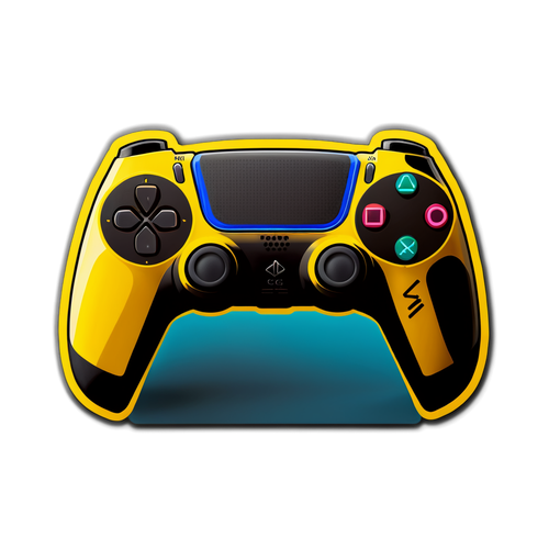 Erlebe Gaming auf einem neuen Level – PS5 Pro Sticker mit stylisiertem Controller!