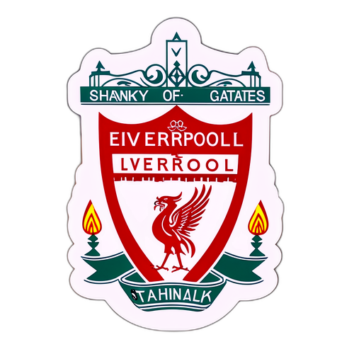 Shankly Gates og Liverpool Crest Klistremerke