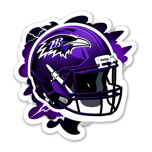 Unleash the Thunder! Baltimore Ravens Helmet Sticker That Electrifies Your Spirit!