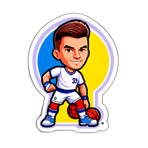 Samolepka Ondřeje Novotného ve sportovním stylu