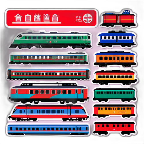 台灣鐵路發展的貼紙設計