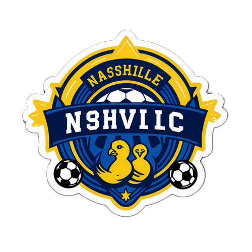 Adesivo Divertido do Nashville SC