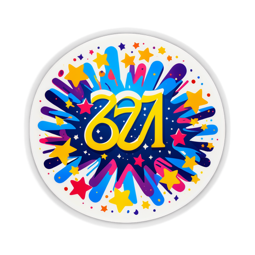 Adesivo Divertido com Números da Quina 6726