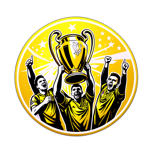 Тріумфальна сцена перемоги в Лізі Чемпіонів