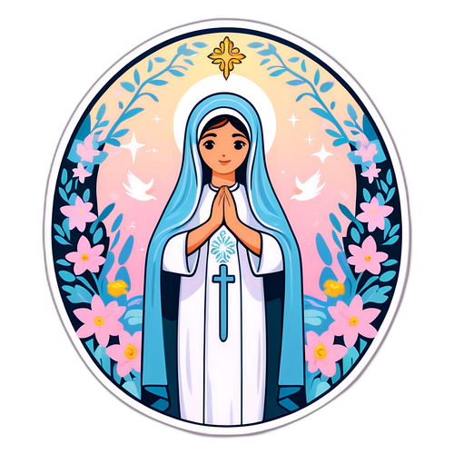 Sticker Serene di Fatima