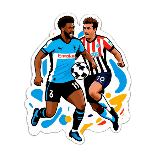 Sticker cu fotbaliștii Newcastle vs Tottenham