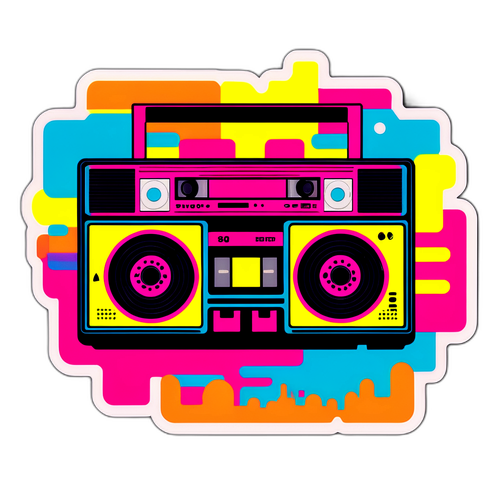 Limitadong Edisyon na Sticker na may Funky Retro Vibe