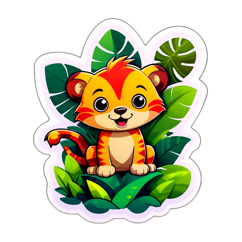 Jungle Cartoon Sticker