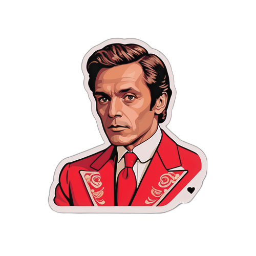 Una etiqueta retro de la moda de Valentino Garavani