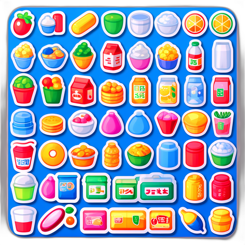 ファミリーマートの便利さを表現するアイコンのコレクション