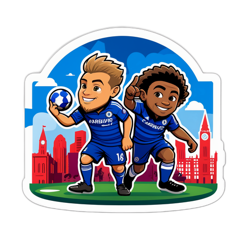 מדבקת קרדיף סיטי נגד צ'לסי