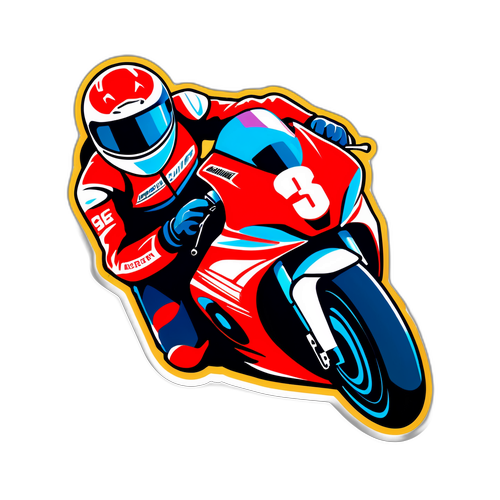 Dynamická nálepka inspirovaná vysokou rychlostí a energií