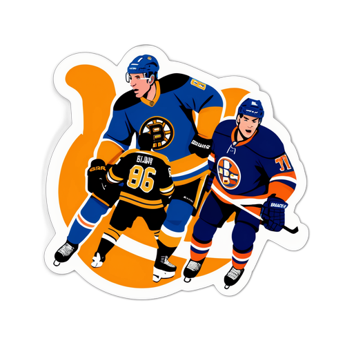Bruins vs Islanders Rivalry Sticker