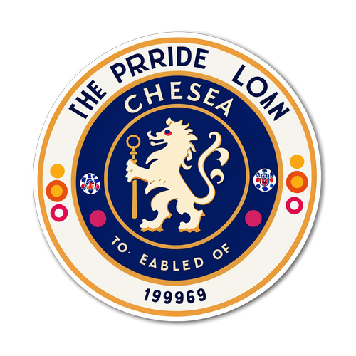 Chelsea Logo Minimalistic Sticker