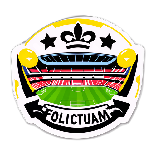 경기장에서 응원하는 스티커