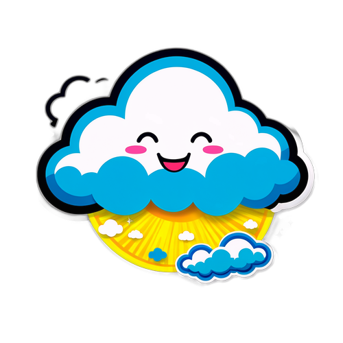 Đám mây cười với câu nói 'Một ngày mới, một cơ hội mới!'