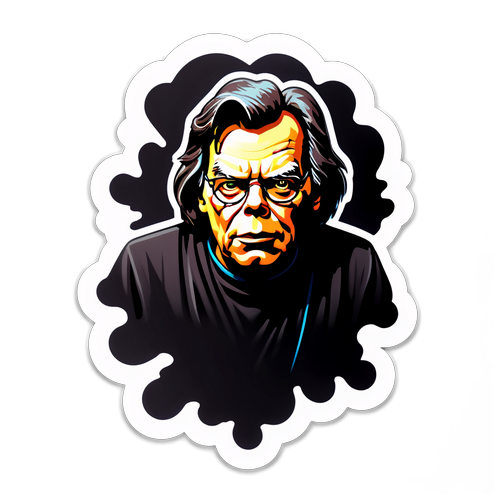 Autocollant sombre inspiré de Stephen King