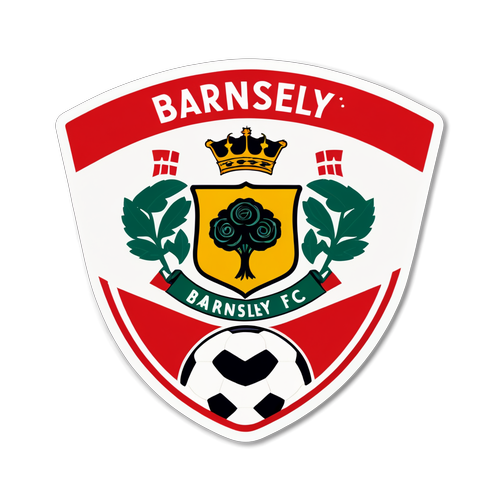 Stiker Vintage Barnsley FC: Bangkitkan Semangat Klub di Setiap Desain!