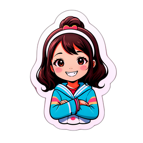 かわいい笑顔のスタンプ