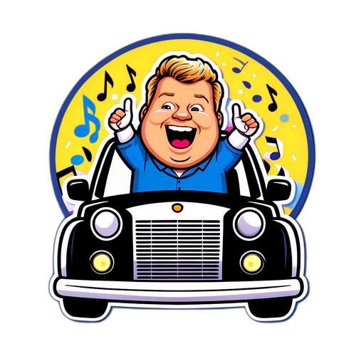 James Corden Karikatúra