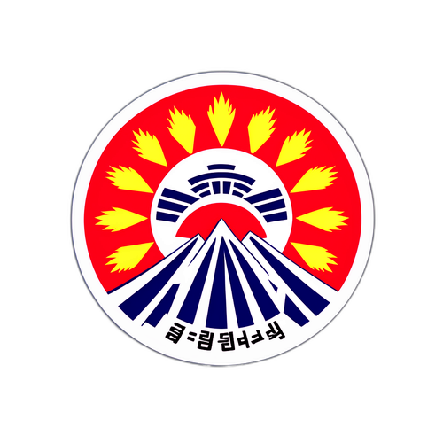 해방의 날 메시지가 담긴 태극기 스티커