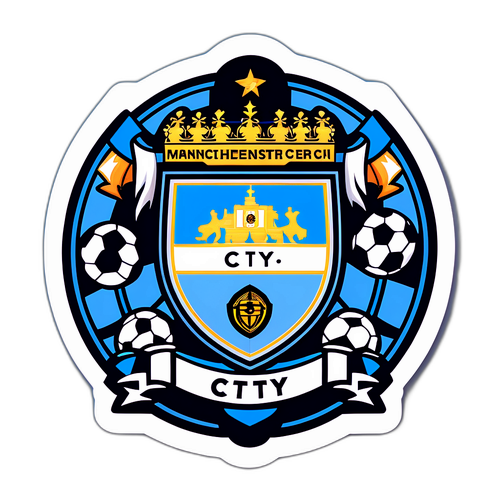 Energisk Manchester City Sticker