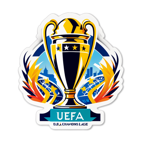 UEFA Champions League Trofé Sticker