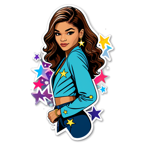 Zendaya Stråler: Den Glamourøse Sticker Du Ikke Vil Gå Glipp Av!