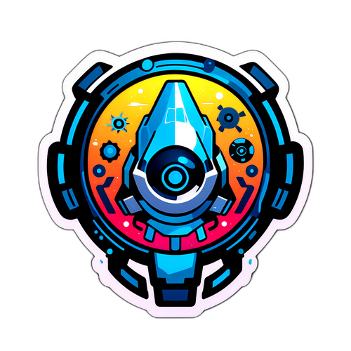 Toekomstige Sticker met 'Grok AI' Logo