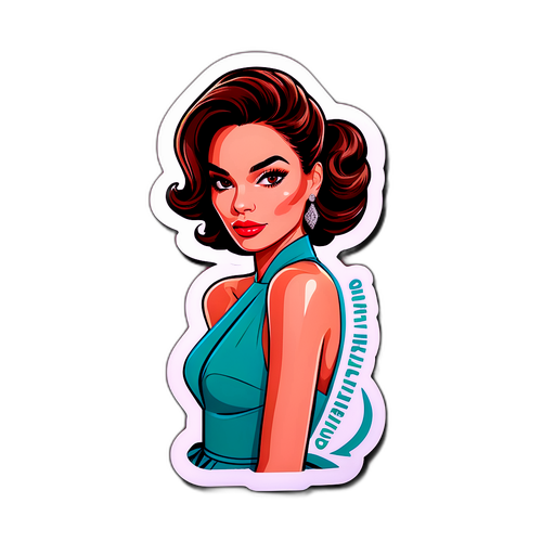 Adesivo Fashion Inspirado em Claudia Abreu