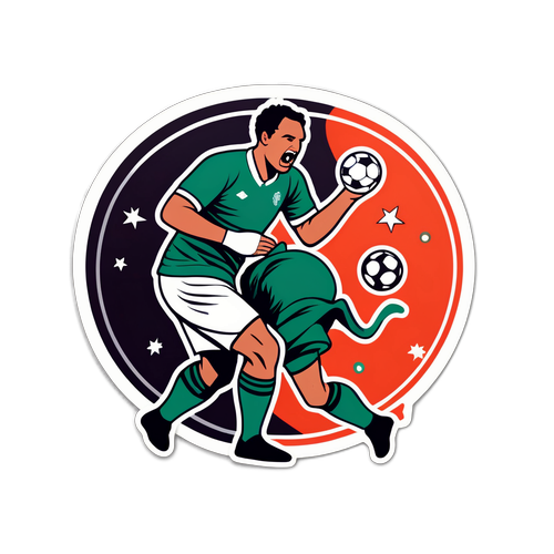 상징적인 순간을 담은 스티커 디자인