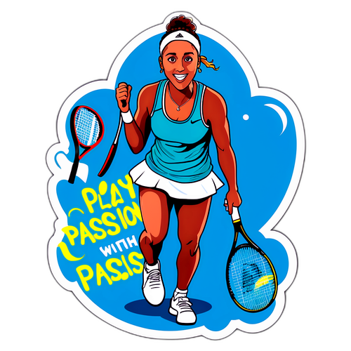 Skøn klistermærke af Madison Keys