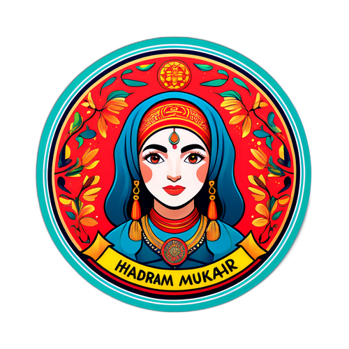 מדבקה לחגיגת המורשת של הדר מוקטאר