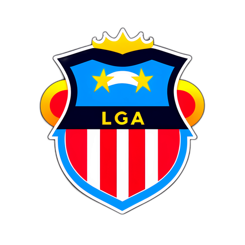 Логотип Ла Лиги в графическом стиле