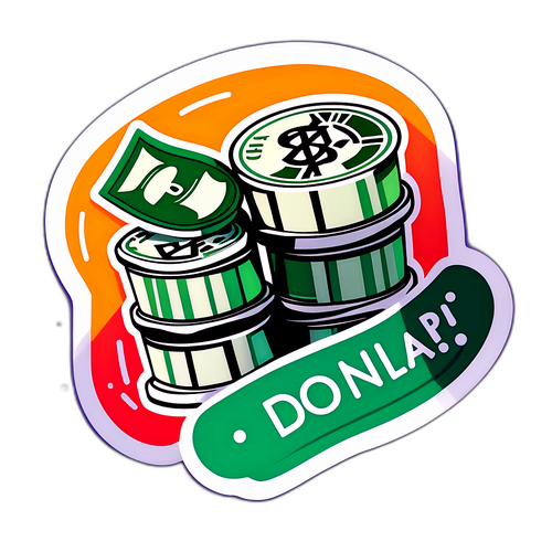 이익과 손실 테마 스티커