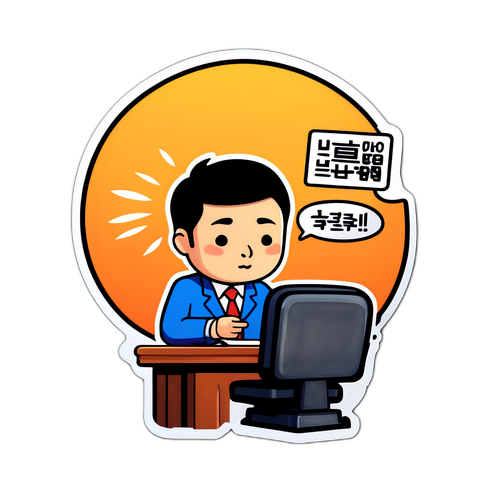 완벽한 타이밍 전략 미팅 스티커