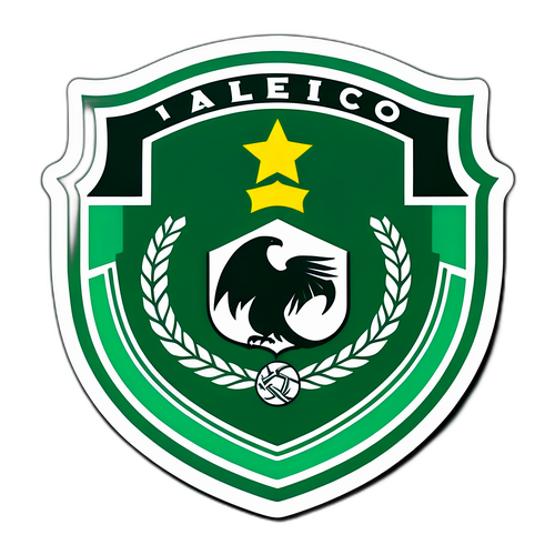 A sticker estilizado do clássico 'Atlético Nacional x Deportivo Cali'