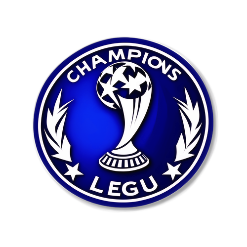 Αυτοκόλλητο με το λογότυπο του Champions League σε 3D