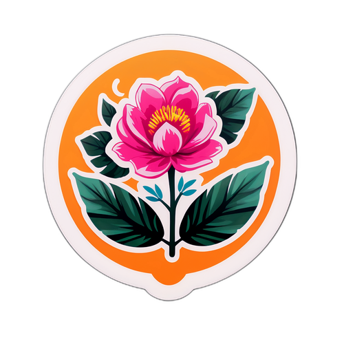 Elegant sticker med luksus og natur