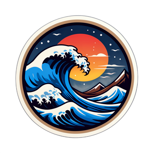 寒潮来临的贴纸