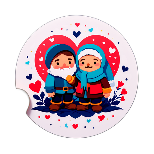 Sticker z postaciami z 'M jak miłość'