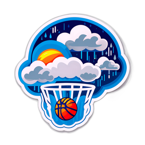 Sticker ng Basketbol at Panahon