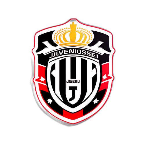 Sticker modern cu designul meciului Juventus - Cremonese