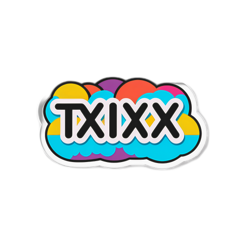 スタイリッシュなテキストステッカー「txt」