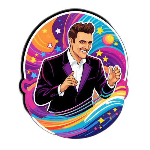 Sticker tematic de concert Stefan Banica