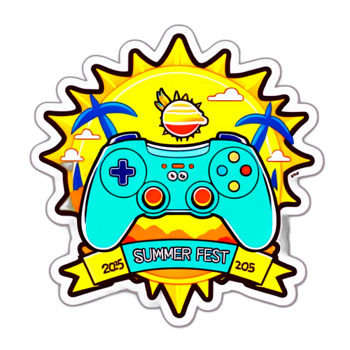 Stylisierter Controller für das Summer Game Fest 2025