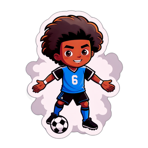สติ๊กเกอร์ตัวละครฟุตบอลวัยรุ่น