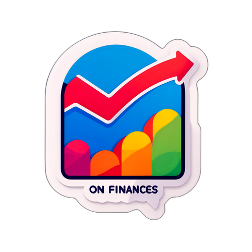 Diseño de un sticker con gráficos financieros