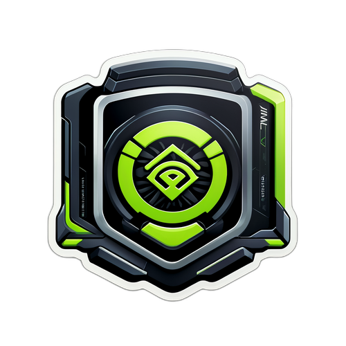 Sticker met Nvidia Graphics Cards